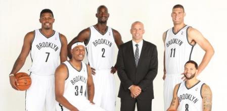 Brooklyn Nets (2013-14): Joe Johnson, Paul Pierce, Kevin Garnett, Brook Lopez y Deron Williams