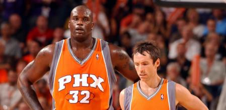 Shaquille O'Neal y Steve Nash