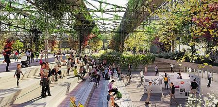 Imagen virtual de la futura Mercedes, en Bon Pastor, con viviendas, actividad económica e industria 4.0