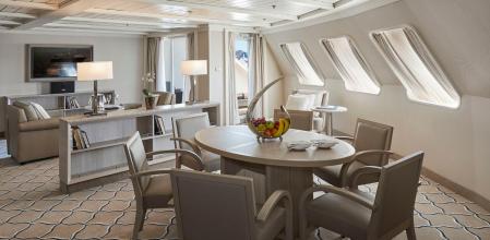 Una Grand Suite de los barcos de Silversea, ahora parte de Royal Caribbean