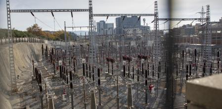 La subestación eléctrica de la zona de Can Rigal