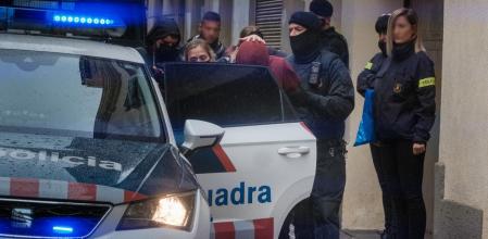 Momento de la detenciónd el presunto autor de la violación a una menor en Igualada