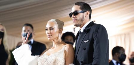 Kim Kardashian and Pete Davidson attend The 2022 Met Gala Celebrating 