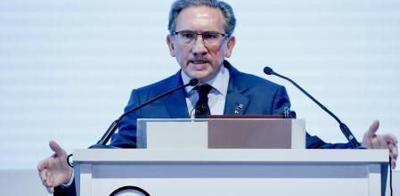 El conseller Jaume Giró, este viernes en la reunión del Cercle d'Economia