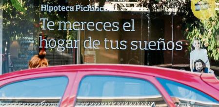 11 / 09 / 2019 MADRID .- Economia Bancos Cajas Hipotecas Carteles Banca Economia