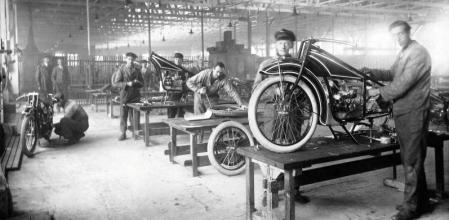 Centro de producción donde se fabricó la motocicleta BMW R32&nbsp;