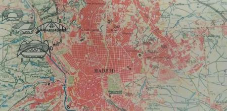 Plano del proyecto técnico de la candidatura de Madrid para los Juegos Olímpicos de 1972
