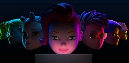 Uno de los gráficos promocionales de Apple para la WWDC 2022