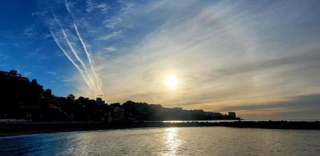 Halo solar en Benalmádena.
