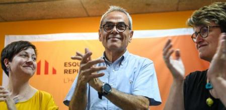 Jaume Graells durante la asamblea de los republicanos