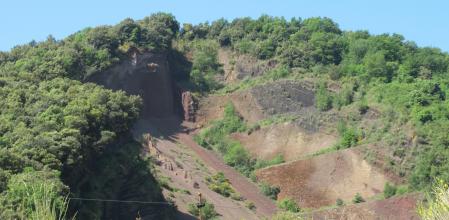 Vita del Volcán Croscat desde Batet de la Serra, Olot (La Garrotxa).