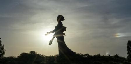 Iridiscencia al amanecer.