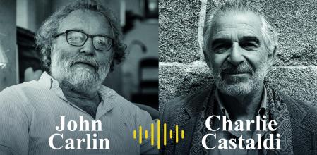 Dos miradasEl británico John Carlin departe con Charlie Castaldi, con raíces en Italia, Francia y Estados Unidos