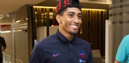 Raphinha, a su llegada a Barcelona