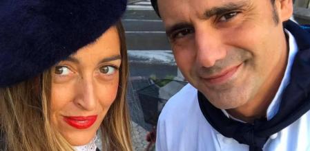 Ion Aramendi y su mujer, María Amores, madre de sus dos hijos y con quien espera el tercero