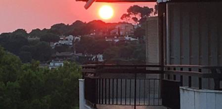 Puesta de sol en Sa Llum de Llafranc.