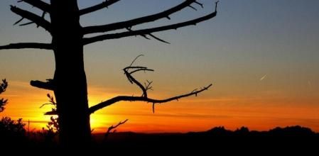 Puesta de sol en Sant Llorenç del Munt.