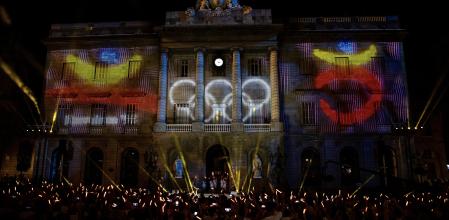 FOTO ALEX GARCIA MAPPING Y ACTUACION MUSICAL DE LOS MANOLOS PARA CONMEMORAR LOS 30 AÑOS DE LA CELEBRACION DE LOS JJOO DE BARCELONA 92 2022/07/21