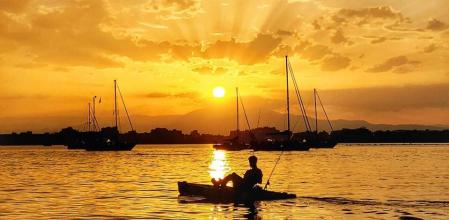 Atardecer crepuscular en Roses.