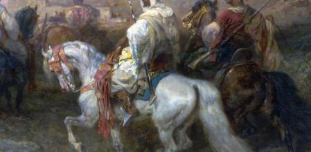 'Árabes en marcha', de Adolf Schreyer