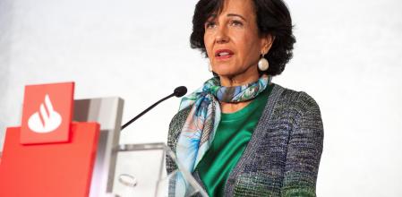 La presidenta Ana Botín, en una comparecencia del año pasado