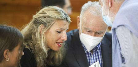 La vicepresidenta segunda y ministra de Trabajo y Economía Social, Yolanda Díaz, la semana pasada en Vigo