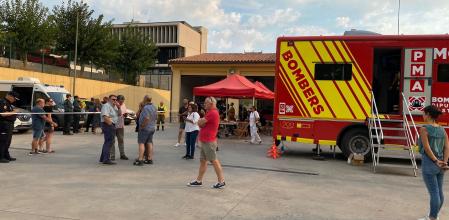 El Puesto de Mando Avanzado (PMA) en Viver, por el incendio iniciado en Bejís