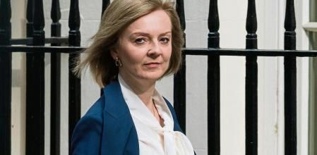 LONDON, UNITED KINGDOM - APRIL 19, 2022: Secretary of State for Foreign, Commonwealth and Development Affairs, Minister for Women and Equalities Liz Truss arrives in Downing Street to attend the weekly Cabinet meeting on April 19, 2022 in London, England. Today marks Boris Johnson's 1000th day in office as the British Prime Minister. (Photo credit should read Wiktor Szymanowicz/Future Publishing via Getty Images)