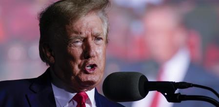 Donald Trump, durante el mitin que protagonizó el viernes 5 de agosto de 2022 en Waukesha, Wisconsin