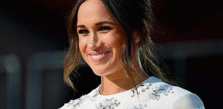 (FILES) In this file photo taken on September 25, 2021 Duchess of Sussex Meghan Markle speaks during the 2021 Global Citizen Live festival at the Great Lawn, Central Park in New York City. - Meghan Markle, the wife of Britain's Prince Harry, launched her long-awaited podcast August 23, 2022, with tennis megastar Serena Williams as the first guest. (Photo by Angela Weiss / AFP)