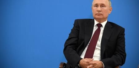 El presidente ruso, Vladímir Putin, durante un acto este jueves
