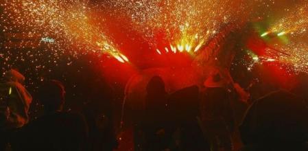 Correfoc de la última fiesta mayor de Sabadell.