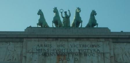 Cuadrigas del Arco de la Victoria de Madrid.