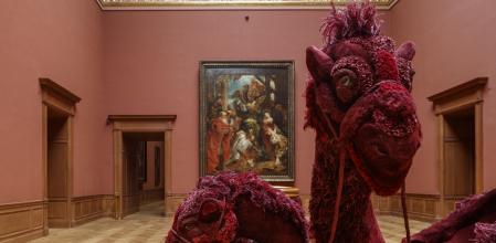 IEn primer plano intervención de en la sala de Rubens