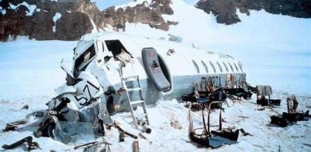 El avión siniestrado