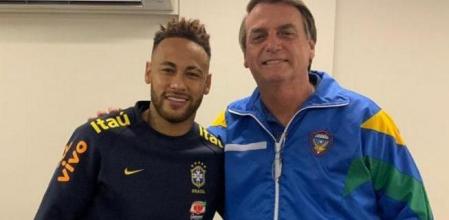 Neymar y Bolsonaro