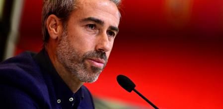 Jorge Vilda en la rueda de prensa de la selección española femenina