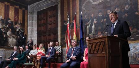 Ximo Puig durante su discurso institucional del 9 d'Octubre