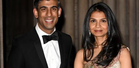 Rishi Sunak y su esposa Akshata Murty