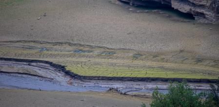 La sequia en el pantano de Sau.