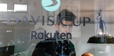Gerard Piqué, durante la presentación de la Copa Davis de tenis del 2021, en Madrid