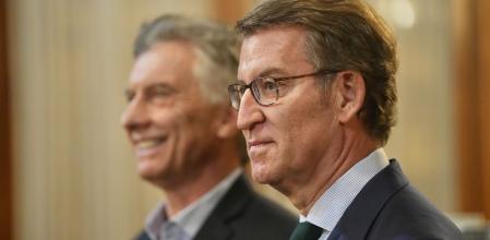 Alberto Núñez Feijóo se reunió en Buenos Aires con el ex presidente argentino, Mauricio Macri