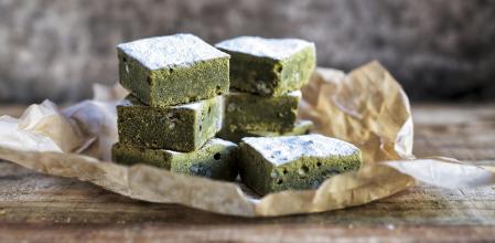 Brownie de té matcha