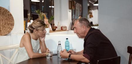 Yolando Díaz y Joan Baldoví, en un encuentro privado.