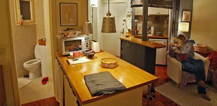 Foto de archivo de un piso pequeño en Barcelona