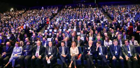 Acto político empresarial “Quiero Corredor” en Barcelona como reivindicación a un corredor de tren en el Mediterráneo