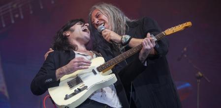 CONCIERTO DE SOPA DE CABRA EN EL PALAU SANT JORDI JUNTO A ARTISTAS INVITADOS. GERARD QUINTANA JUNTO A XARIM