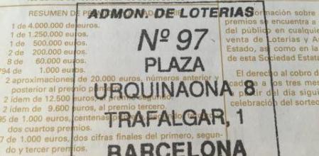 Lotería 97 Urquinaona