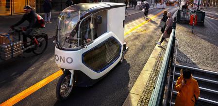 Con el módulo de carga integrado, esta propuesta mide 3,40 m de largo, 1,16 m de ancho y 2,50 m de alto.