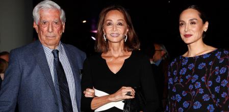 Author Mario Vargas Llosa, Tamara Falco and Isabel Preysler  during book premiere the book 